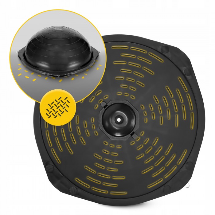 Балансировочная платформа 4FIZJO Bosu Ball 60 см Black (P-5905973402446)