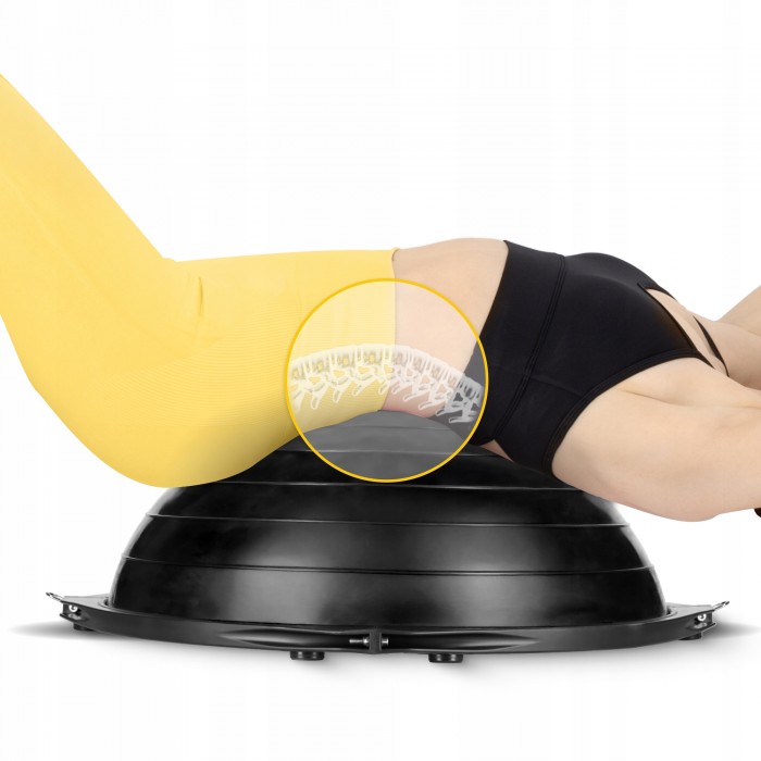 Балансировочная платформа 4FIZJO Bosu Ball 60 см Black (P-5905973402446)