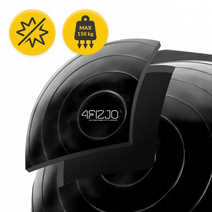 Балансировочная платформа 4FIZJO Bosu Ball 60 см Black (P-5905973402446)