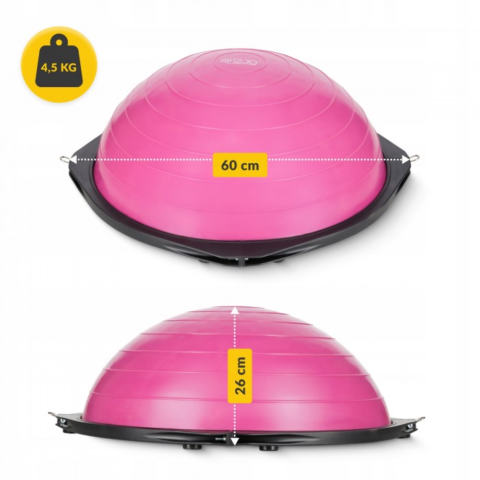 Балансувальна платформа 4FIZJO Bosu Ball 60 см Pink (P-5905973402453)