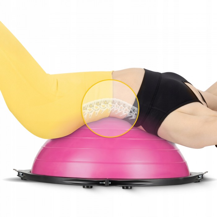 Балансувальна платформа 4FIZJO Bosu Ball 60 см Pink (P-5905973402453)