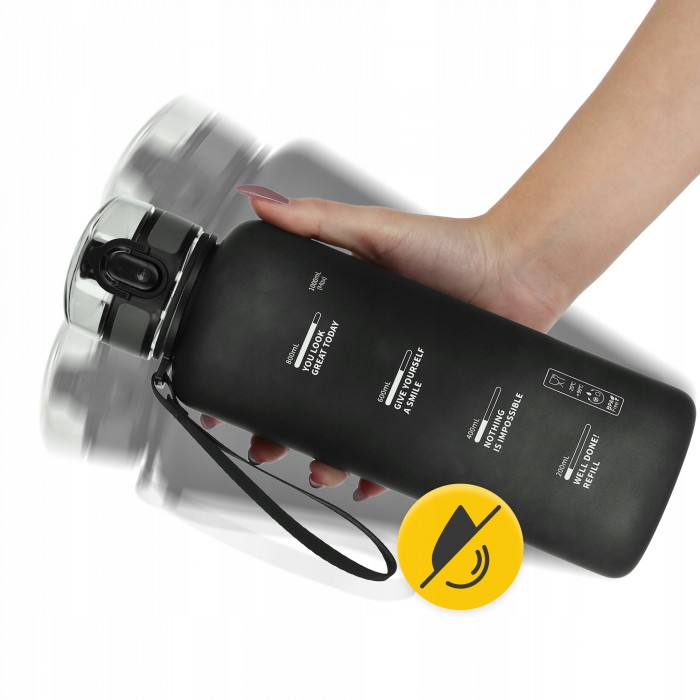 Пляшка для води спортивна 4FIZJO 1000 мл Black (P-5905973403788)