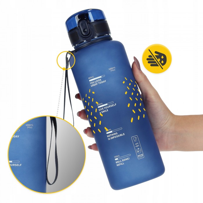 Бутылка для воды спортивная 4FIZJO 1000 мл Blue (P-5905973403771)