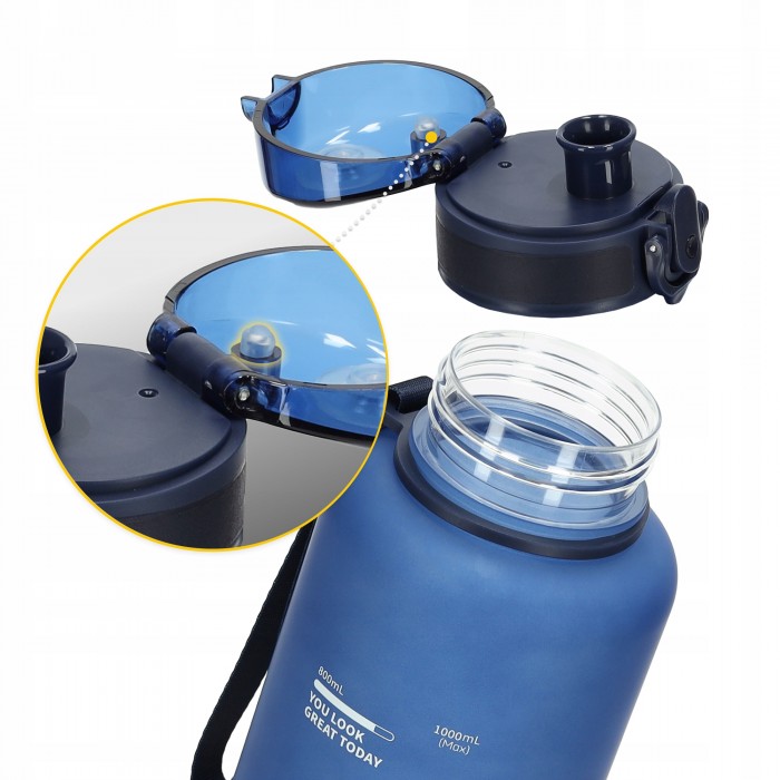 Бутылка для воды спортивная 4FIZJO 1000 мл Blue (P-5905973403771)