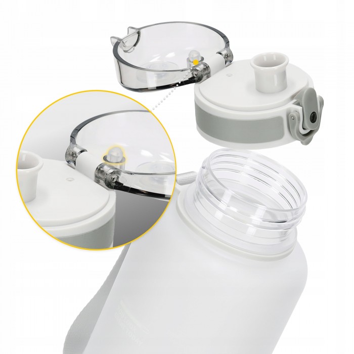 Бутылка для воды спортивная 4FIZJO 1000 мл Grey (P-5905973404273)