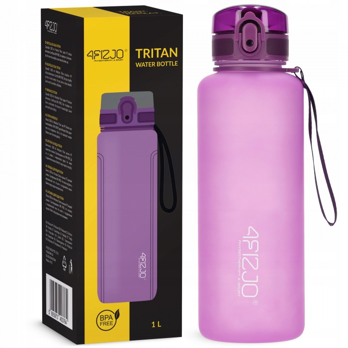 Пляшка для води спортивна 4FIZJO 1000 мл Pink (P-5905973403764)