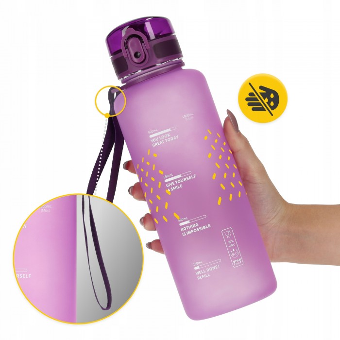 Пляшка для води спортивна 4FIZJO 1000 мл Pink (P-5905973403764)