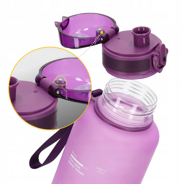 Пляшка для води спортивна 4FIZJO 1000 мл Pink (P-5905973403764)