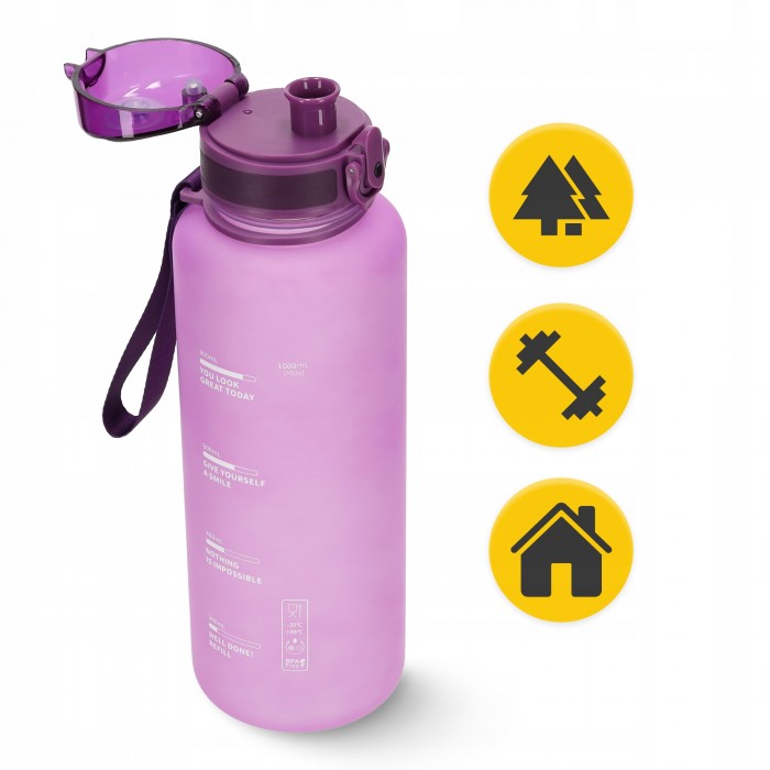 Пляшка для води спортивна 4FIZJO 1000 мл Pink (P-5905973403764)