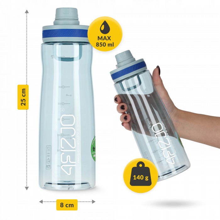 Пляшка для води спортивна 4FIZJO 850 мл Blue (P-5905973403795)