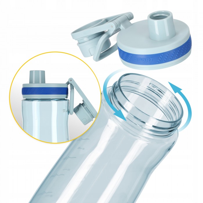 Пляшка для води спортивна 4FIZJO 850 мл Blue (P-5905973403795)