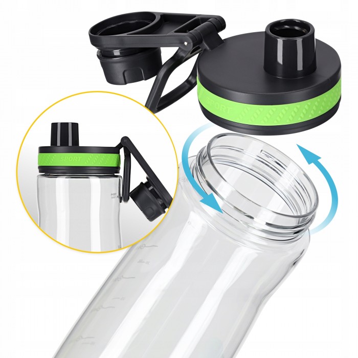 Пляшка для води спортивна 4FIZJO 850 мл Green (P-5905973403801)