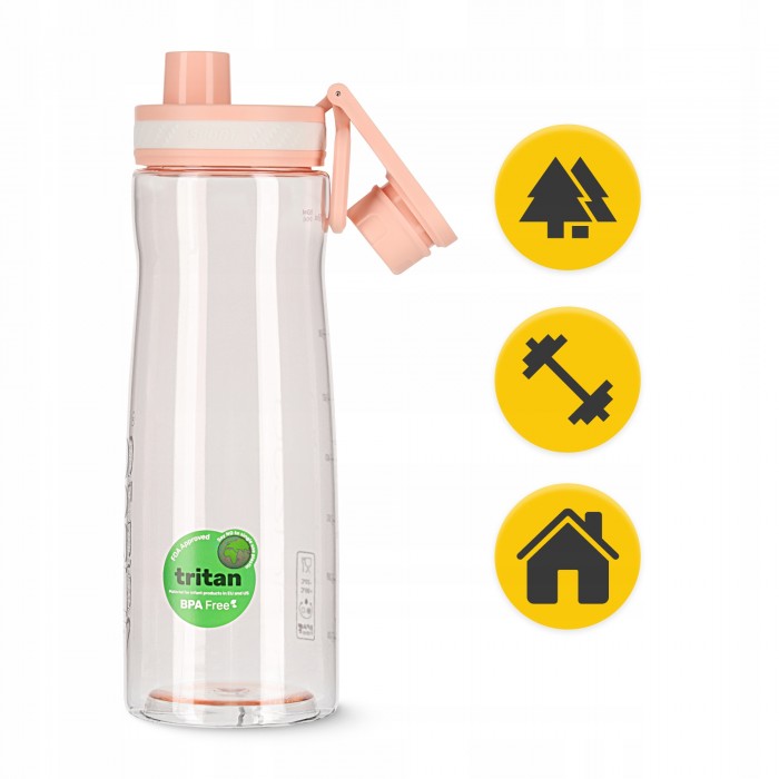 Пляшка для води спортивна 4FIZJO 850 мл Pink (P-5905973403818)