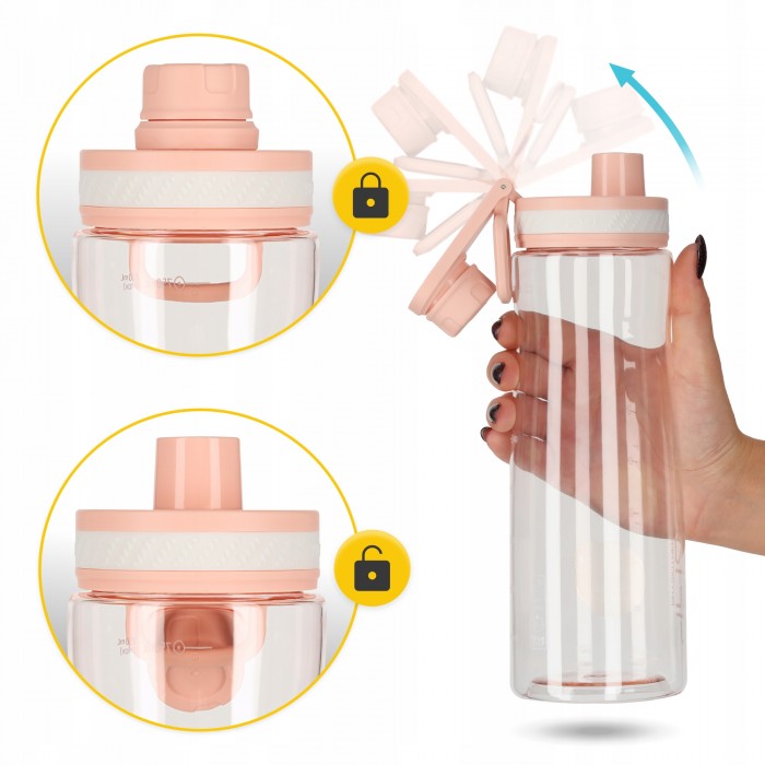 Пляшка для води спортивна 4FIZJO 850 мл Pink (P-5905973403818)