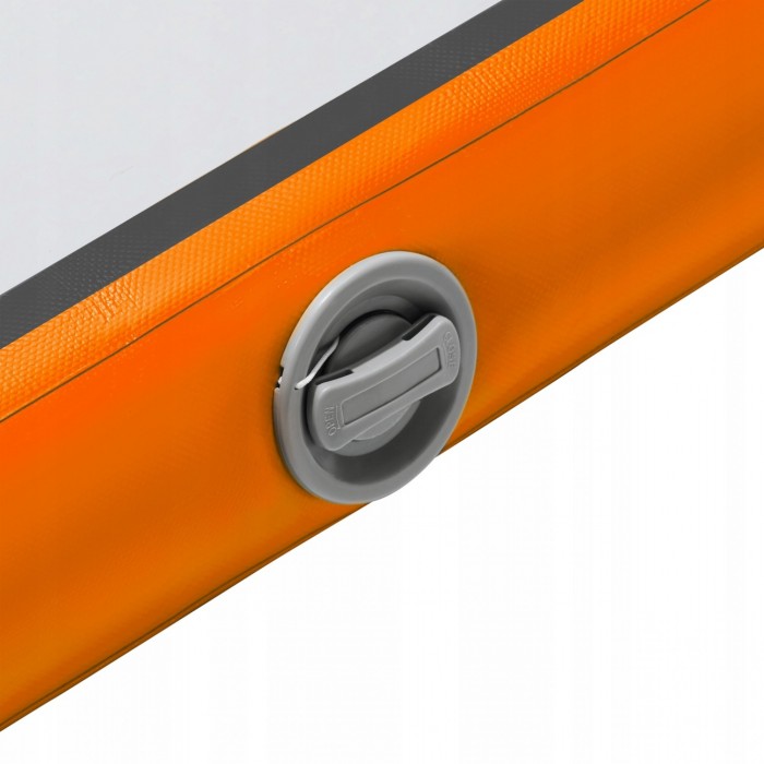 Мат надувний гімнастичний 4FIZJO Air Track Mat 500 x 200 x 20 см White/Orange (P-5907739312051)