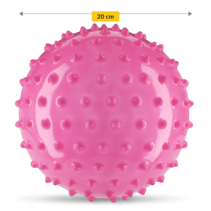 М'яч для пілатесу, йоги, реабілітації 4FIZJO 20 см (масажний) Pink (P-5905973402347)