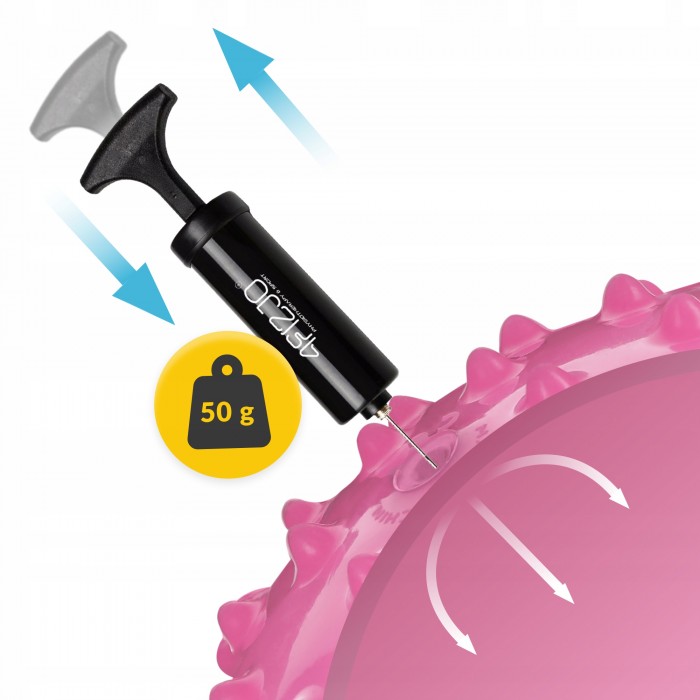 М'яч для пілатесу, йоги, реабілітації 4FIZJO 20 см (масажний) Pink (P-5905973402347)