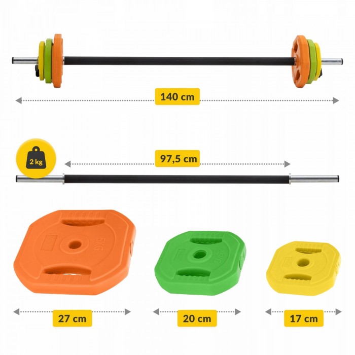 Штанга для фітнесу 4FIZJO Fitness Pump 20 кг (P-5907739315656)