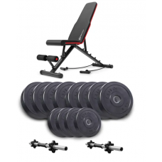 Набір Elitum Titan гантелі 2x26кг з лавою Hop-Sport HS-2030 HB