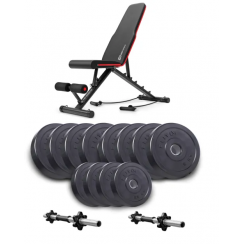 Набір Elitum Titan гантелі 2x26кг з лавою Hop-Sport HS-2030 HB