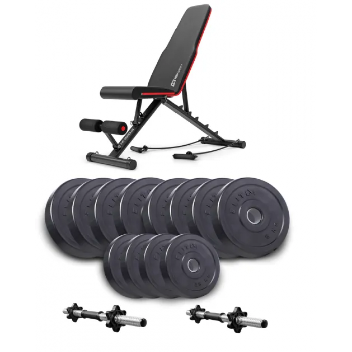 Набір Elitum Titan гантелі 2x26кг з лавою Hop-Sport HS-2030 HB