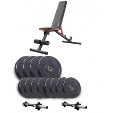 Набір Elitum Titan гантелі 2х21кг з лавою Hop-Sport HS-2050 HB