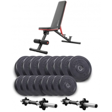 Набір Elitum Titan гантелі 2х31кг з лавою Hop-Sport HS-2050 HB