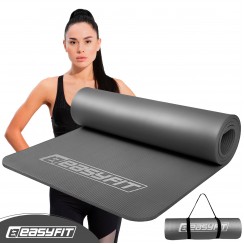 Килимок для фітнесу та йоги EasyFit NBR 10 мм Сірий