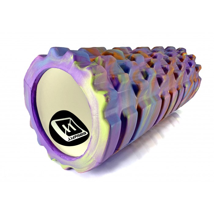 Массажный ролик EasyFit Grid Roller 33 см v.1.1 Multi Фиолетовый