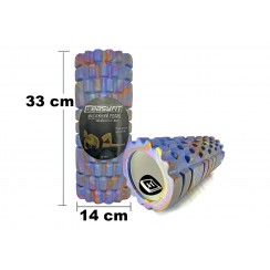 Массажный ролик EasyFit Grid Roller 33 см v.1.1 Multi Синий