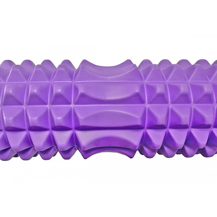 Масажний ролик EasyFit Grid Roller 33 см v.1.2 Фіолетовий