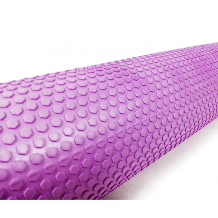 Масажний ролик EasyFit Foam Roller 90 см Фіолетовий
