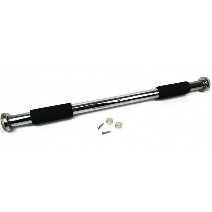 Турник в дверной проем раздвижной EasyFit 63-100 см Хром