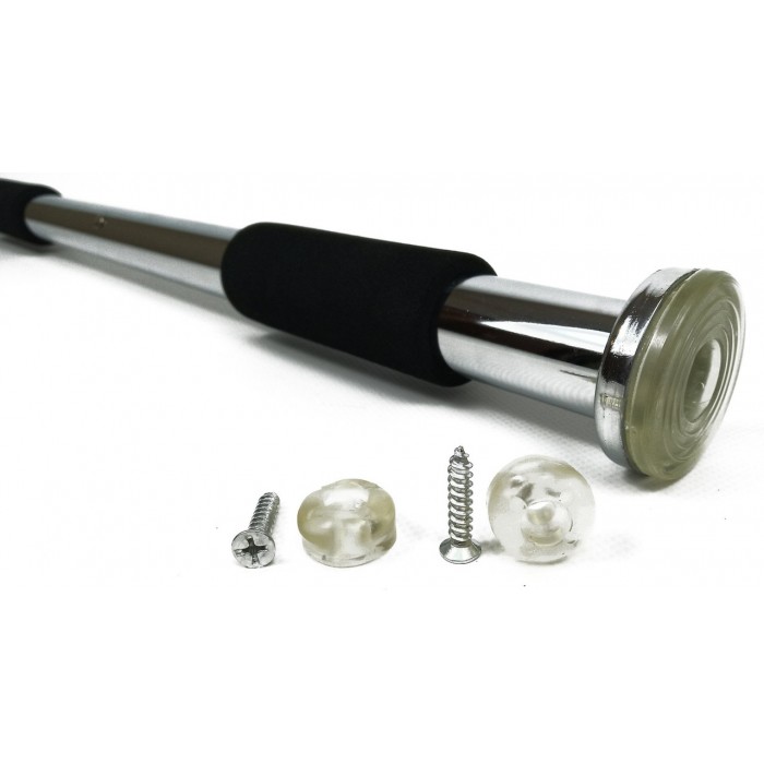 Турник в дверной проем раздвижной EasyFit 63-100 см Хром