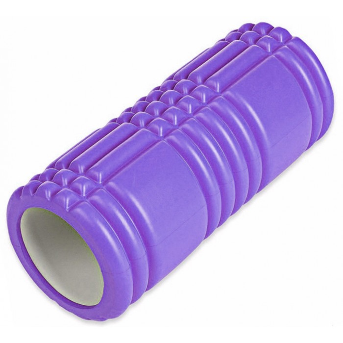Массажный ролик EasyFit Grid Roller 33 см v.1.0 Фиолетовый