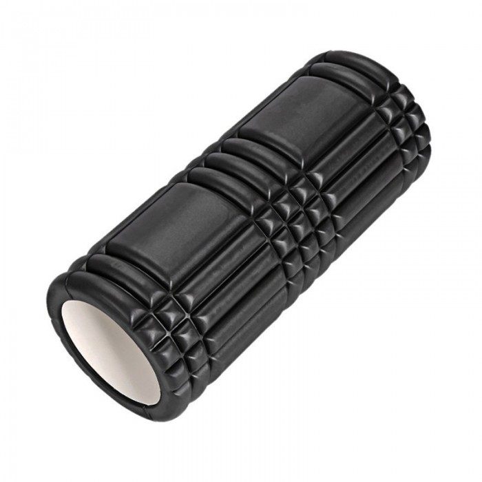 Массажный ролик EasyFit Grid Roller 33 см v.1.0 Черный