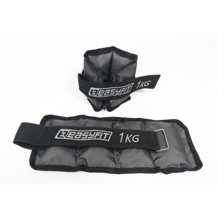 Утяжелители для ног и рук с металлом EasyFit Metal 1 кг (пара)