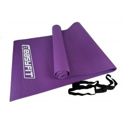 Коврик для йоги и фитнеса 6 мм EasyFit ПВХ (PVC) Фиолетовый