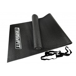 Коврик для йоги и фитнеса 6 мм EasyFit ПВХ (PVC) Черный