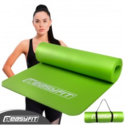 Килимок для фітнесу та йоги EasyFit NBR 10 мм Зелений