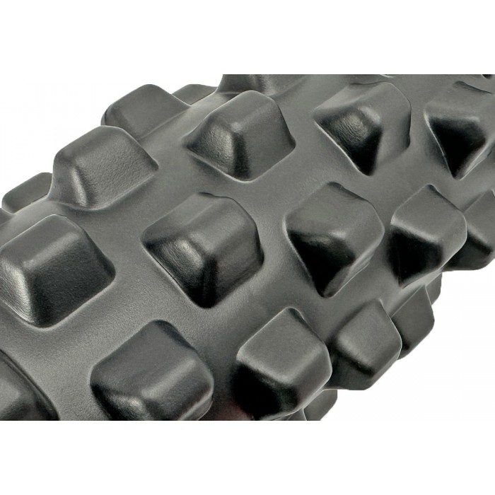 Массажный ролик EasyFit Grid Roller PRO 33 см Черный