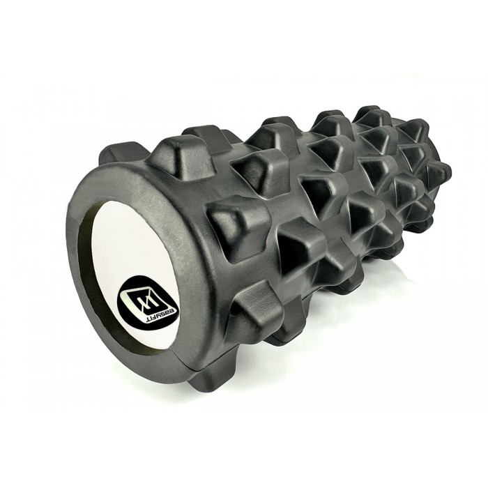 Массажный ролик EasyFit Grid Roller PRO 33 см Черный