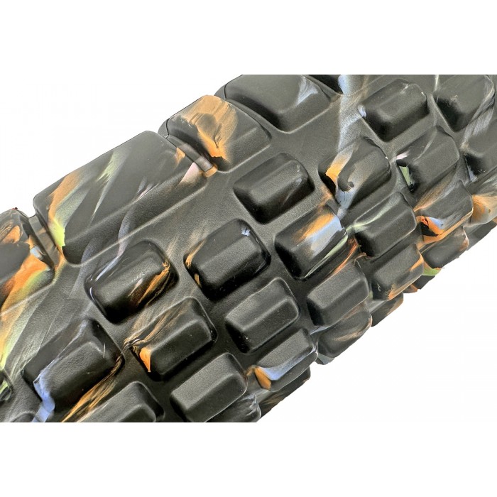 Массажный ролик EasyFit Grid Roller 33 см v.1.1 Multi Черный