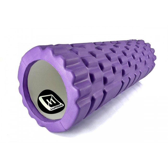 Массажный роллер EasyFit Grid Roller Mini 30 см фиолетовый