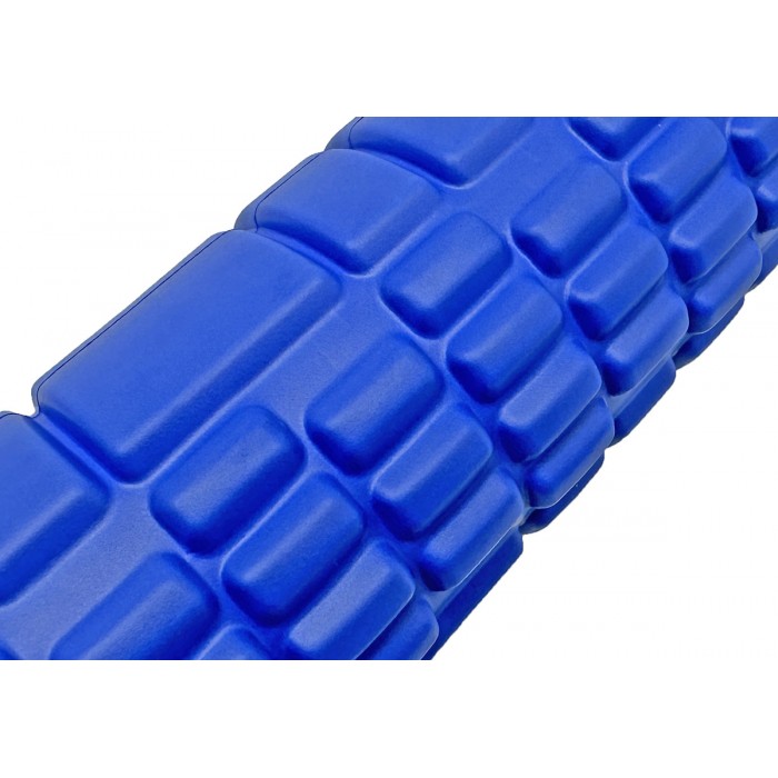 Массажный роллер EasyFit Grid Roller Mini 30 см синий