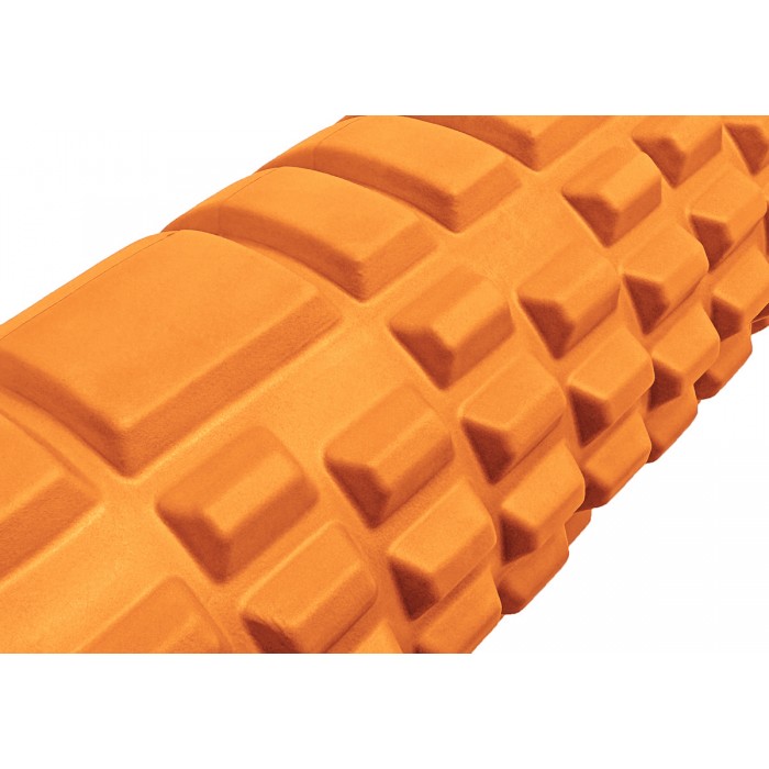 Массажный роллер EasyFit Grid Roller 60 см v.3.1 оранжевый