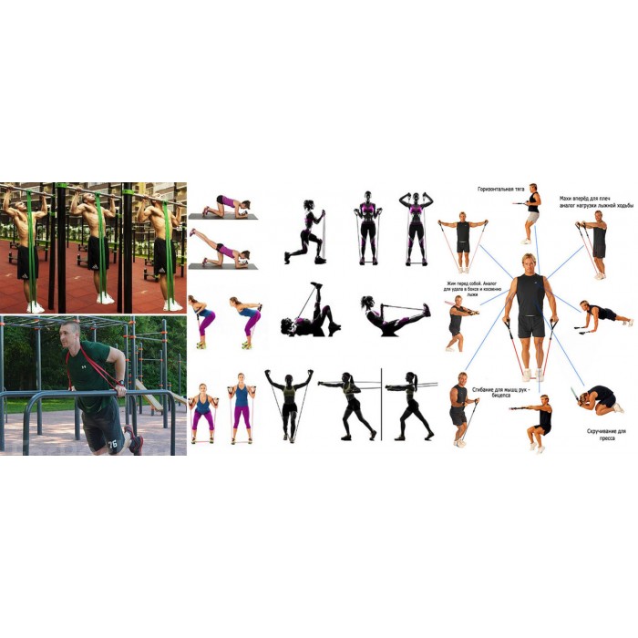 Гумова петля-еспандер EasyFit лижника, плавця, боксера 6 мм