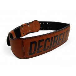 Пояс атлетический EasyFit DeciBelt (кожа) коричневый XL