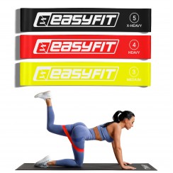 Резинки для фітнесу EasyFit набір 3 шт 10-20 кг