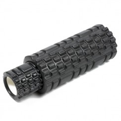 Массажный ролик EasyFit Grid Roller Double 33 см Черный